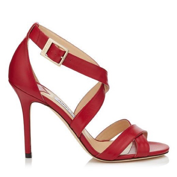 Jimmy Choo Shoes - Jimmy Choo Lottie Red leather heels BNIB!